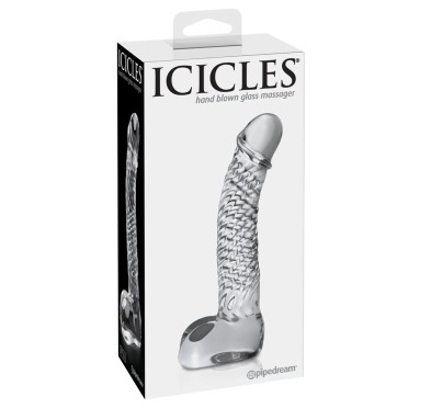 Icicles - Realistyczne Zakrzywione Szklane Dildo